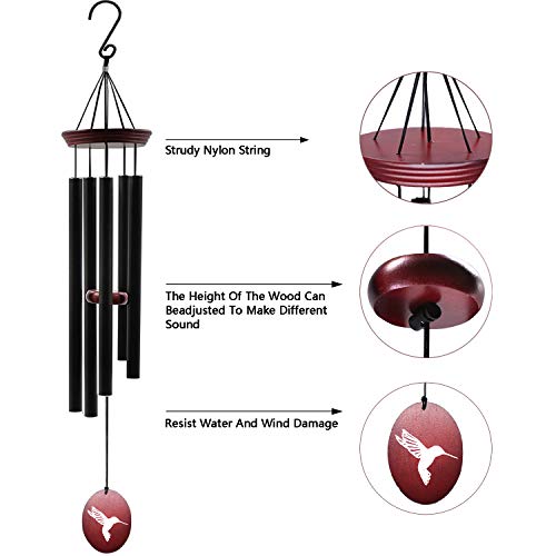 Howarmer Hummingbird Outdoor Wind Chimes thumb #3