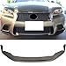 Front Bumper Lip Compatible With 2013-2015 Lexus GS350 GS450h F Sport Model, Black PU Front Lip Finisher Under Chin Spoiler Add On by IKON MOTORSPORTS, 2014
