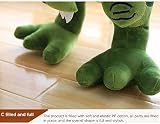 SovZovy Pluszowa zabawka dinozaur, 40 cm, zielona, pluszowa zabawka do zabawek dla dzieci, ozdoby dekoracyjne, modele wczesnej edukacji