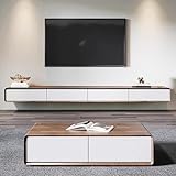 ●【Material】 - Hecho de laminado de madera maciza, sin color, superficie lisa, las bisagras son resistentes y duraderas, el tablero de la mesa tiene el extremo del agujero for hacer que la superficie de la mesa sea más ordenada