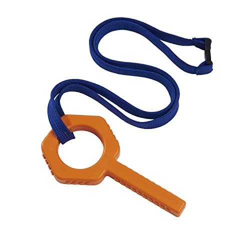 Sensory Direct Chewbuddy Pl!ng Tuff,Paquete de 1, fuerte sensorial masticable o ayuda para la dentición,para niños adultos, autismo, TDAH, ASD, motor oral o necesidades de ansiedad, color naranja