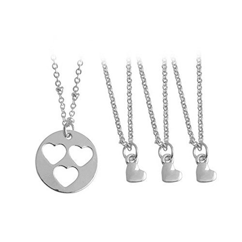 Mother daughter necklace set of 4 