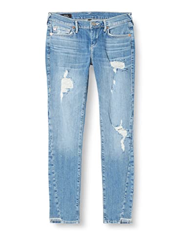 True Religion Halle Triangle Destroy Light Blue Denim