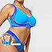 Womens Plus Size Wireless Bras Fashion Colorblock Bralette Supportive T Shirt Bra No Underwire Seamless Basic Bras Dark Blue