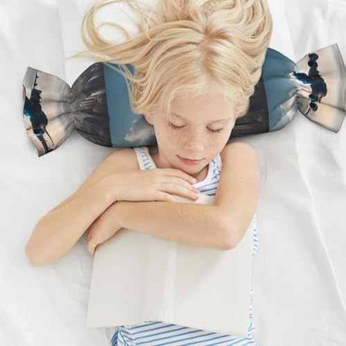 Almohada espuma viscoelástica 62 cm negra con cierre miniatura 6