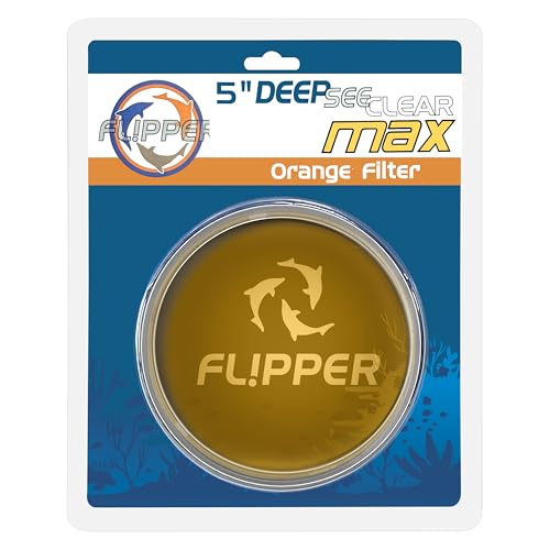 Flipper Deepsee Orange Magnifying Glass Lens Attachment for Flipper Deepsee 5" Magnetic Aquarium Gla