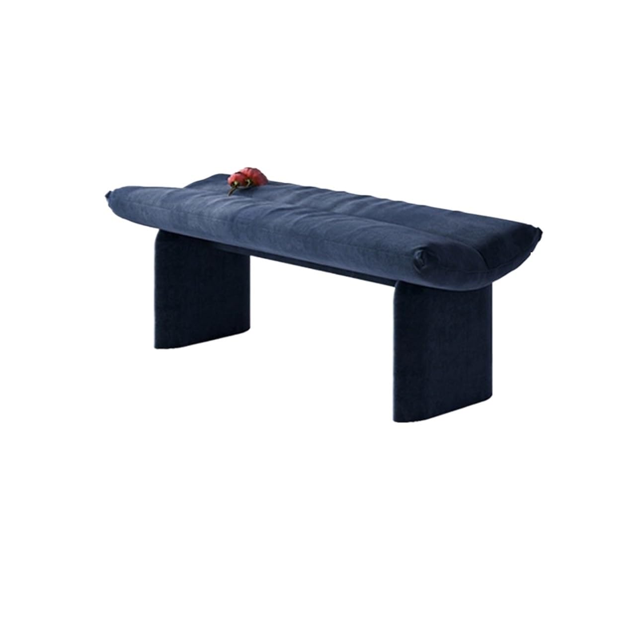 XUJUAN-0227 End of Bed Long Wooden Upholstered Shoe-changing Stool Coat Rack Bedroom Velvet Bed-end(XS)