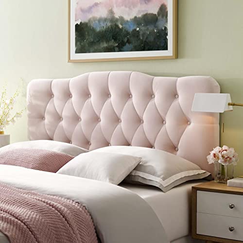Modway Annabel Diamond Tufted Performance Velvet Queen Headboard In Pink #TOP1