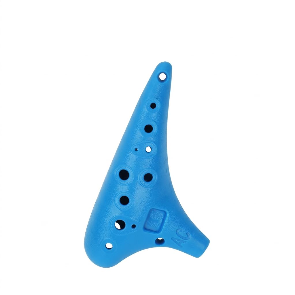 SECRET DESIRE 12 Hole Alto Flute, Lightweight Melodious Ocarina for Beginners, Musical Instrument Gift for Kids Adults, Teaching Ocarina with Velvet Bag Blue-picture-18