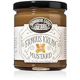Brownwood Farms Flavored Mustard, Made in Small Batches, Sweet, Hot, Creamy and Delicious, From the Great Lakes Region (Famous Kream, 10 Ounce)