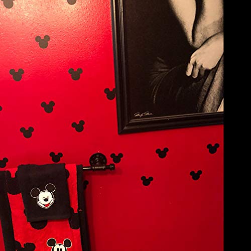 Meya 176Pcs Cartoon Mickey Mouse Head Art Wall Decals For Kids Room Boy Bedroom Vinyl Wall Decor Nursery Kids Wall Stickers thumb #2