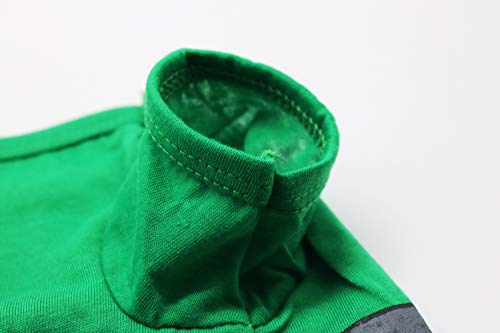Droolingdog Pet Dog Christmas Shirts Elf Costume Puppy Tshirt For Small Dogs, Green, Large #TOP4