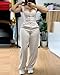 CHICME Women's 2 Piece Outfit Thick Strap Button Front Tank Top with Wide Leg Pants Casual Outfit Sets-Ap-M