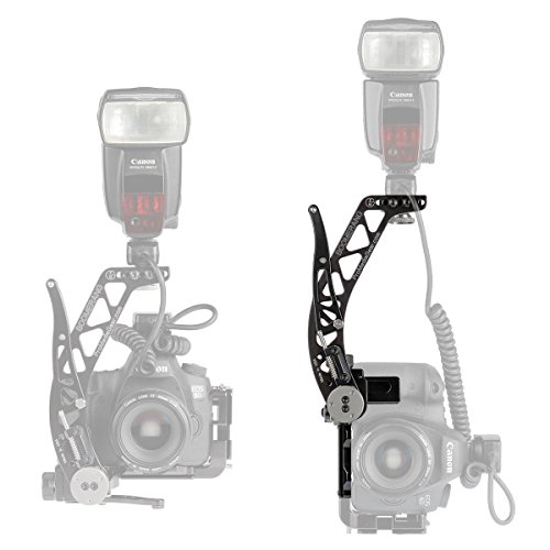 BBX2 Boomerang Flash Bracket for DLSR and Mirrorless - Quick Flip Locking for Canon Nikon Sony Cameras Wedding Photographers Arca-Swiss Type Modular Design & Anodized Black Finish