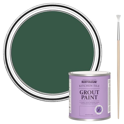 Rust-Oleum Stain-Resistant Green Kitchen Tile Grout Paint -THE PINEWOODS 250ml