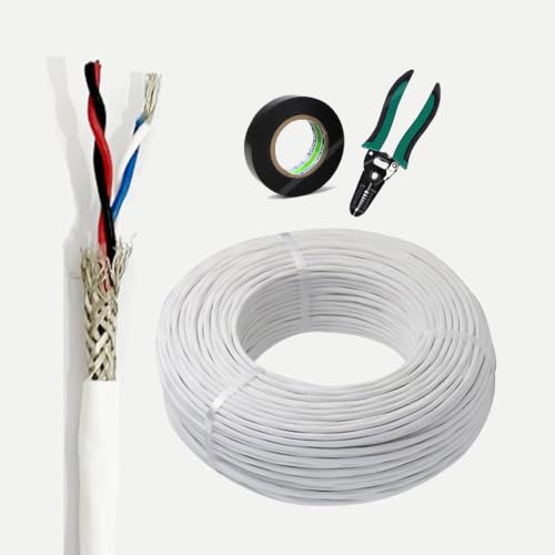 Cable blindado de 4 conductores con aislamiento FEP de alta resistencia térmica 600V