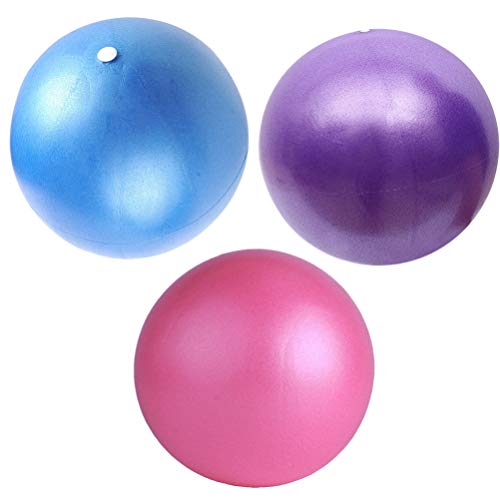 NUOBESTY 3 peças Mini Bola de Pilates de Yoga 25 cm Bolas de Exercício Equilíbrio Bola de Ginástica