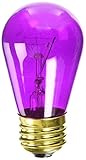 Bulbrite 701511 - 11S14TPU - 11 Watt S14 Transparent Purple Light Bulb