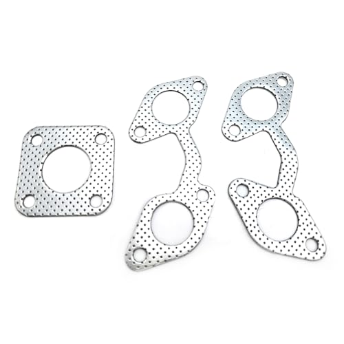 Image of Exhaust Gasket Set +Exhaust Manifold Muffler Gasket 1A091-12360 1A091-12350 15263-12370 for Kubota V2203 V2003 V2403 V1902 V1702 V1903 Engine