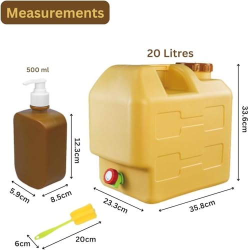 Fipka-DLC-20L-Portable-Water-Storage-Container-with-Faucet-BPA-Free-Water-Jerrycan-with-500ml-Handwash-Bottle-Camping-Water-Tank-Large-Water-Bucket-for-Outdoor-Picnic-Hiking-DLC-37420