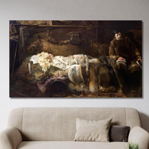 Tableau imprimé Mort d'Elenai Jacek Malczewski grand format