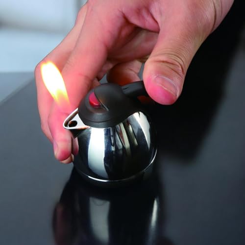 Encendedor de butano estilo tetera recargable rojo miniatura 3