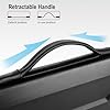 DOMISO 14 Inch Laptop Hard Case,Waterproof Shockproof Hard Shell Laptop Sleeve Protective Computer Bag with Retractable Handle for Macbook Air/Lenovo ThinkPad/HP Pavilion 14 Stream 14 /Dell XPS,Black #4