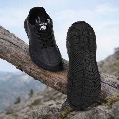 Image of Impakto Outwork Men's Barefoot Shoes | Wide Toe Box Lightweight Shoes for Trainning, Running on Soft Ground & Workout | Minimalist Zero-Drop for Natural Movement | Anti-Skid & Flexible Rubber Sole
