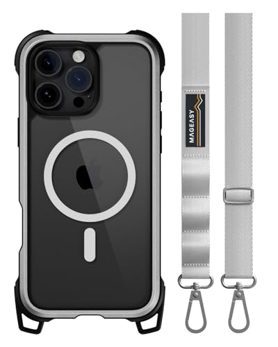 �yMagEasy�z iPhone 16 Pro Max �Ή� �P�[�X �V�����_�[ �X�g���b�v �t�� �N���A MagSafe �Ή� �ϏՌ� MIL�K�i �}�O�Z�[�t �X�}�z�P�[�X [ iPhone16ProMax �A�C�t�H�� 16 �v���}�b�N�X �Ή� ] Od