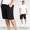 CityComfort Mens Shorts Soft Breathable Lounge Wear Activewear Shorts Zipped Pockets for Sports Summer Gym Running Work (3XL, Black) #4