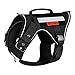 OneTigris Hundegeschirr Fire Tanker taktisches Hundegeschirr 3 Griffe Heavy Duty Hundeweste mit Metallschnallen und Reflexstreifen
