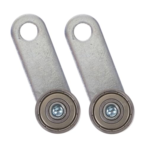 jojofuny 2 Piezas Carril Colgante Puerta Corredera Polea Puntal Canal Carro Tope Rodillo Puerta Bolsillo Ruedas Puerta Carro Puerta Rueda Granero Puerta Ruedas Montaje Carro Ruedas Pista