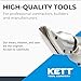 Kett KD-400 18-Gauge Double Cut Shear, 2500 RPM, A-2 steel blades, Metal Cutter Tool, Electric Shears, For Metal Fabricators, Automotive, HVAC