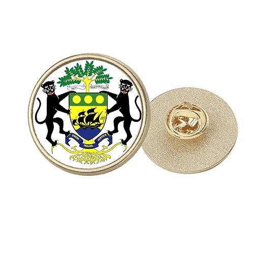 Gabse afrique UE broche clip ronde en métal doré pour vêtements taille M