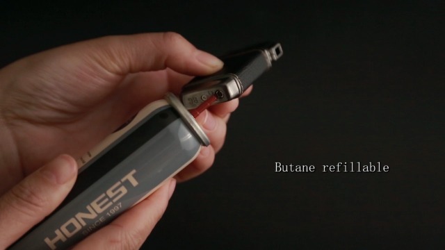 Encendedor Small Pipe de cuero con llama suave miniatura 6