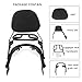 CHIFUN Backrest Sissy Bar Rear Luggage Rack Replacement for Triumph Bonneville T100 T120 2016-2024 Motorcycle Rear Passenger Backrest with Handle Grab Rail Bar