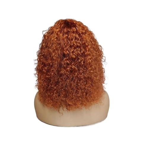 Perruque Wear and Go sans colle ondulée avec frange cheveux humains