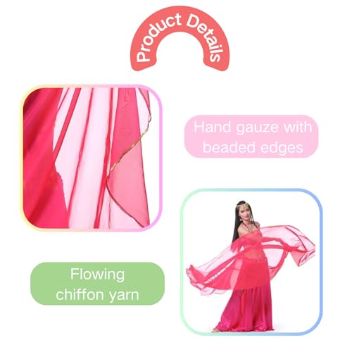 Chiffon Belly Dance Veil Lightweight Belly Dance Scarf Belly Dance Hip Scarf Sequin Trim Gold Shawls Veils3
