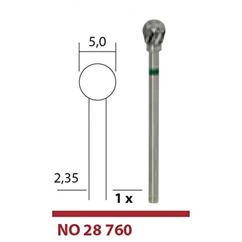 Preisvergleich Produktbild Proxxon 28760 Kugelfräser Hartmetall 5mm, Silber