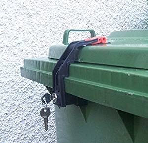 Wheelie Bin Lock 60 - 360 Litres - immediately locking