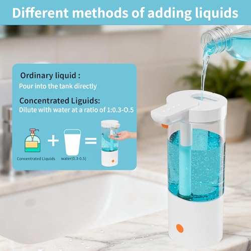 Automatic Liquid Soap Dispenser Touchless 13 5oz 400mL Orange - image 4