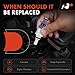 A-Premium Fuel Injectors Compatible with BMW 330Ci 2001-2004, 330i 2001-2004, 330xi 2001-2004, X5 2001-2006, 530i 2001-2005, X3 2004-2006, Z4, Z3, L6 3.0L, Set of 6, Replace# 13641439800