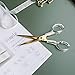 SIRMEDAL Stylish Acrylic Gold Stainless Steel Premium Multipurpose Scissors for Office Home School Art Craft (6.5 Inch)