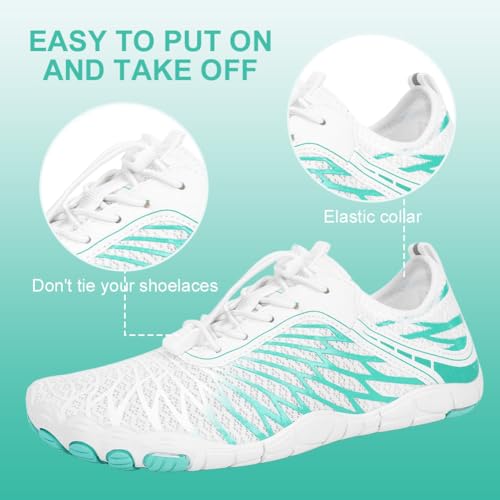 Image of ELETON Barefoot Shoes Women Men Footwear, Wide Toe Box Hiking Zero Drop Non-Slip Quick-Dry River Boat Pool Beach Water Shoes, Lightweight Swimming Running Walking Sneakers Unisex