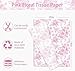 Pink Floral Tissue Paper for Gift Wrapping,60 Sheets 20x14in Suitable for Birthdays, Thanksgiving, Halloween, Christmas and Other Holidays and Party Gift Packaging.