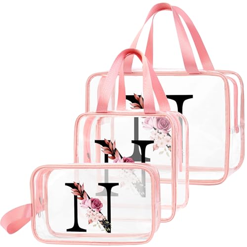 DBPBToU Geschenke für Frauen, Durchsichtig Kosmetiktasche Damen, Reise Kosmetiktasche wasserdichte Kulturtasche mit Reißverschluss, Muttertagsgeschenk Personalisierte Geschenke Frauen (N)