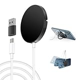 magnetic wireless charger 15w compatible with magsafe charger for iphone12 auto aligned fast charging pad built in magnets with type c usba port compatible for iphone 12 mini 12pro max airpods pro