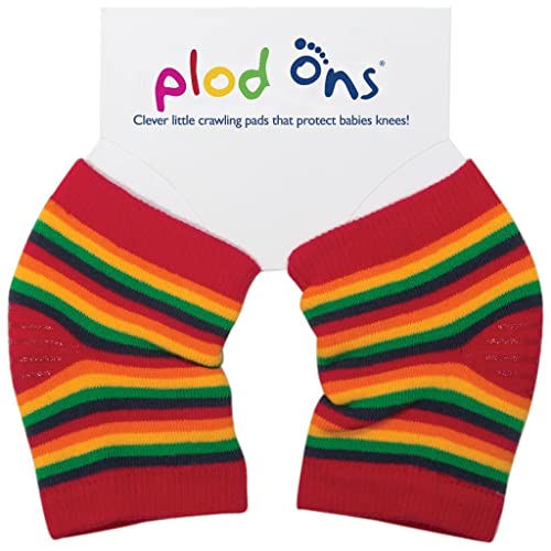 Plod Ons Baby Knee Protectors, Rainbow Stripe