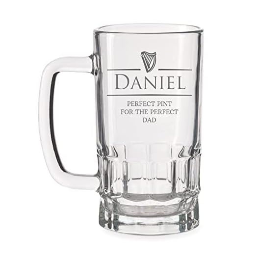 Wanapix - Jarra de Cerveza Grabada con Nombre y Texto - Jarra de Cristal 500 ML. Personalizada - Incluye logo de Guinness + Nombre y Texto personalizables