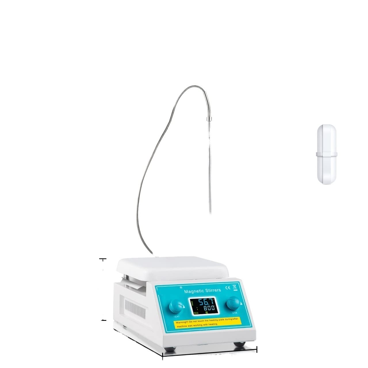 2L 5L Magnetic Stirrer Hot Plate Drink Agitator Mixer Shaker with Stir Bar Digital Display Portable Blender for Lab(2XL)